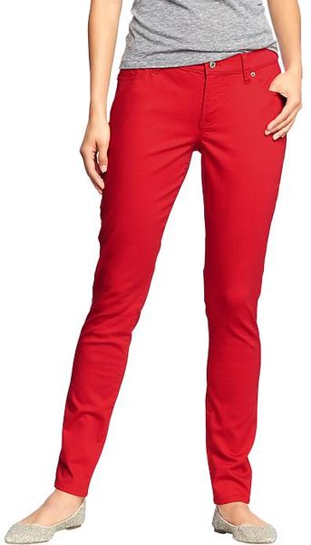 Old Navy The Sweetheart Pop Color Skinny Jeans in Red (Robbie Red)