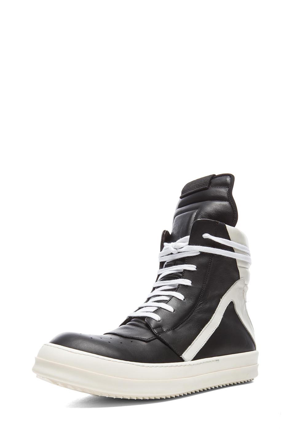 white rick owens sneakers rick owens geobasket hi top sneakers in black for white rick owens sneakers rick owens geobasket hi top sneakers in black for