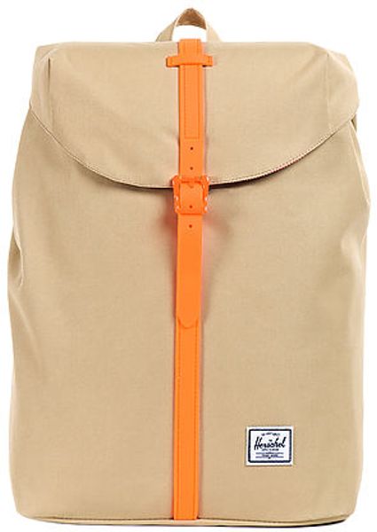beige backpack herschel