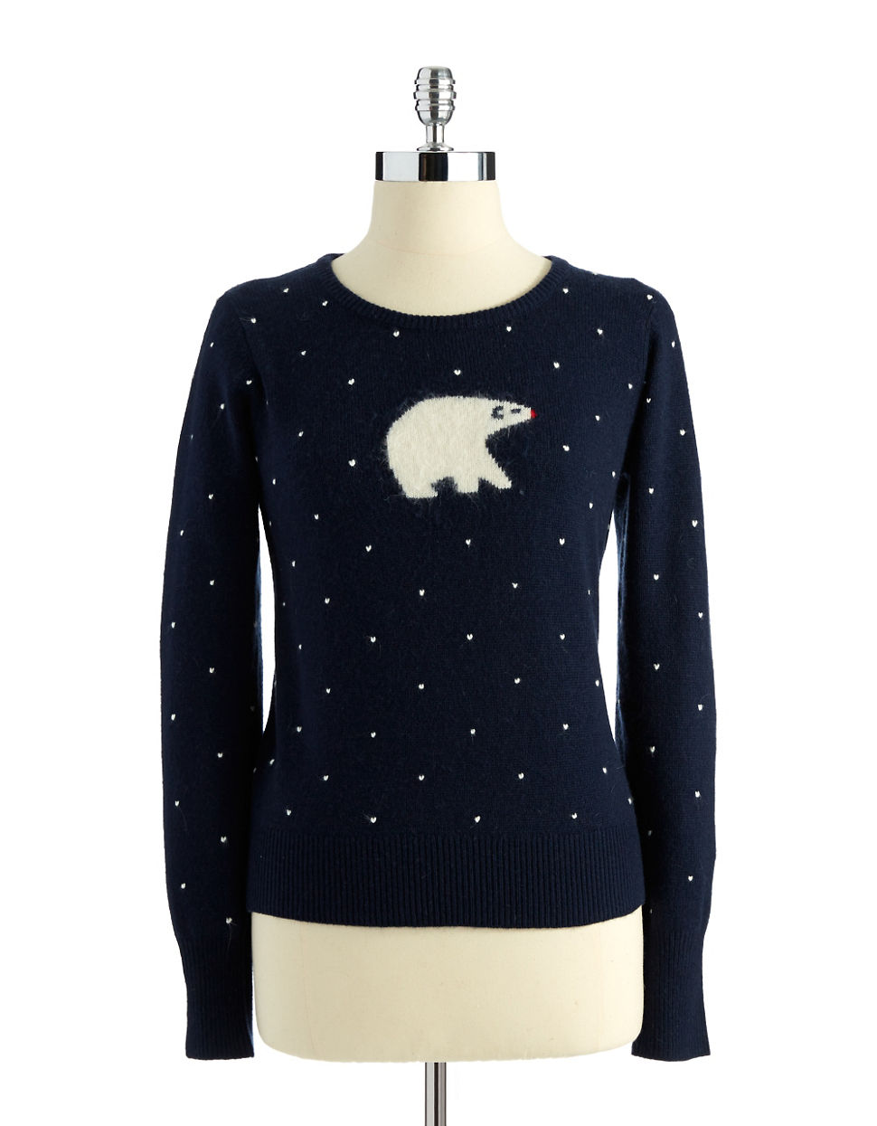 French Connection Polar Bear Sweater in Blue (navy) Lyst
