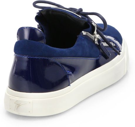 giuseppe zanotti suede sneaker