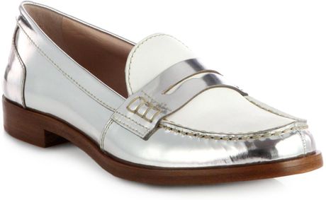 miu miu silver flats