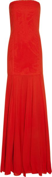 tomato red gown