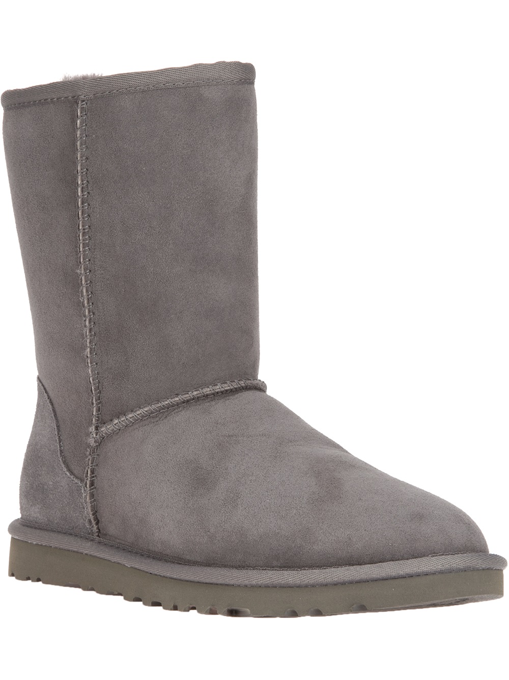 classic short wool lined leather boot ugg