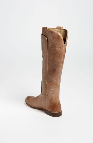 frye paige tall riding boot dark brown