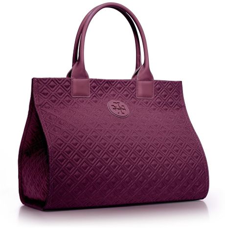 tory burch ella patchwork tote