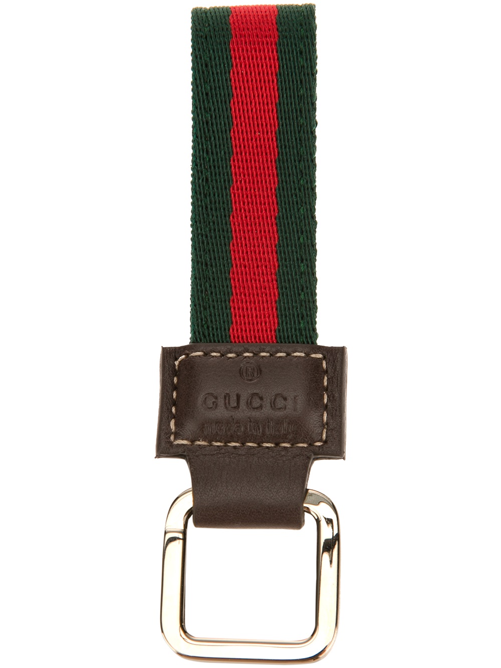 Gucci Striped Keyring in Green for Men Lyst