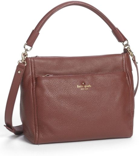 Kate Spade Cobble Hill Little Curtis Leather Crossbody Bag in Brown (Molasses) | Lyst