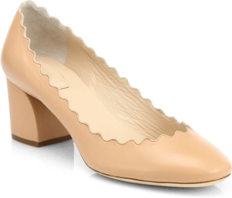 scalloped pumps