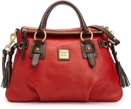 dooney red satchel