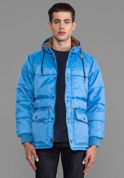 puffer jacket sky blue