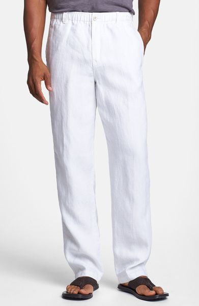 Tommy Bahama New Linen On The Beach Pants In White For Men Lyst