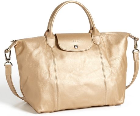 longchamp le pliage gold