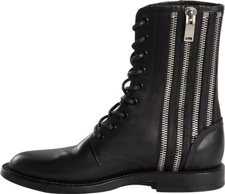 saint laurent zip boots