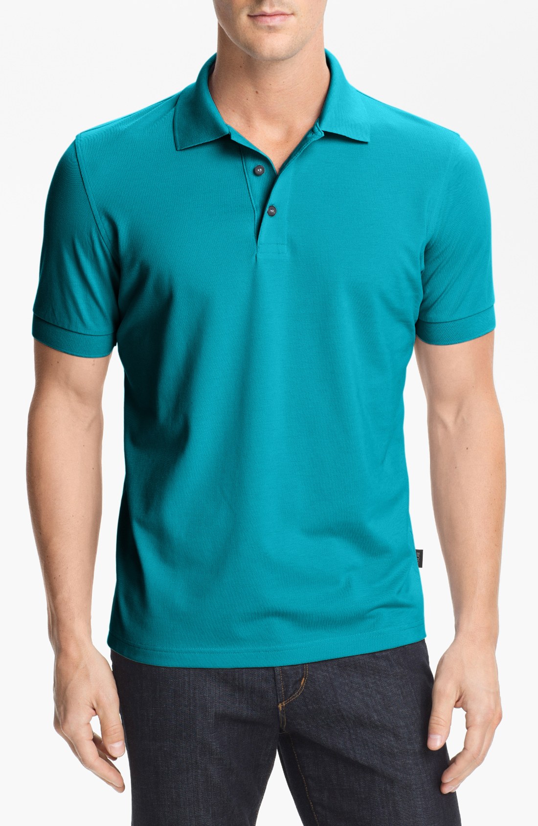 blue boss polo