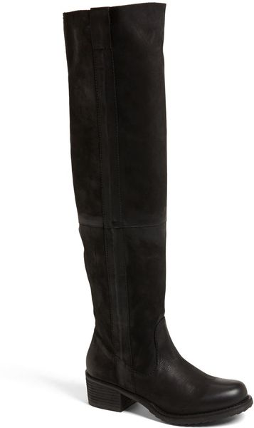 Steve Madden Maisie Leather Over The Knee Boot in Black | Lyst