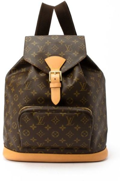 Louis Vuitton Brown Monogram Canvas Montsouris Gm Backpack in Brown | Lyst