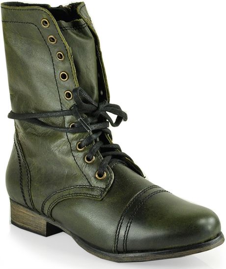olive green steve madden boots
