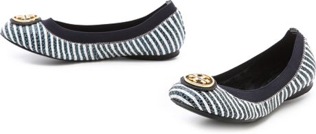 tory burch flats elastic