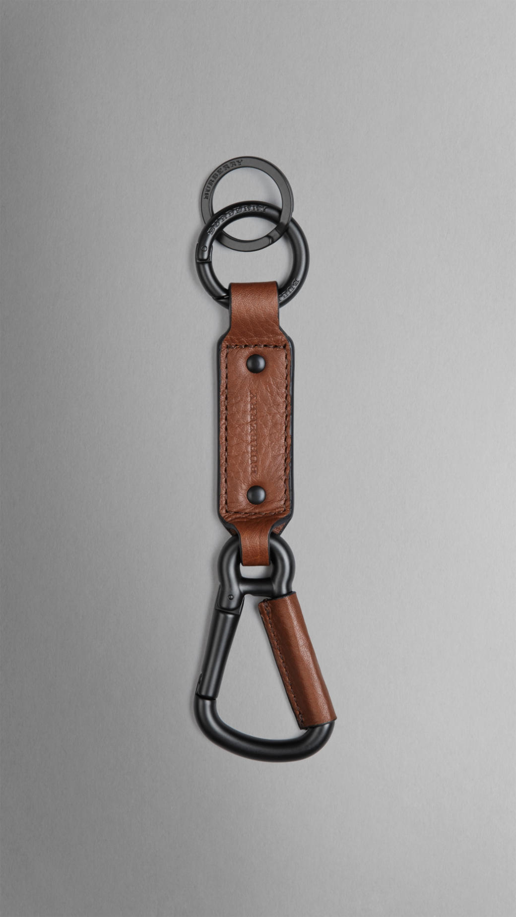 Burberry Carabiner Key Ring in Brown for Men (tan) Lyst