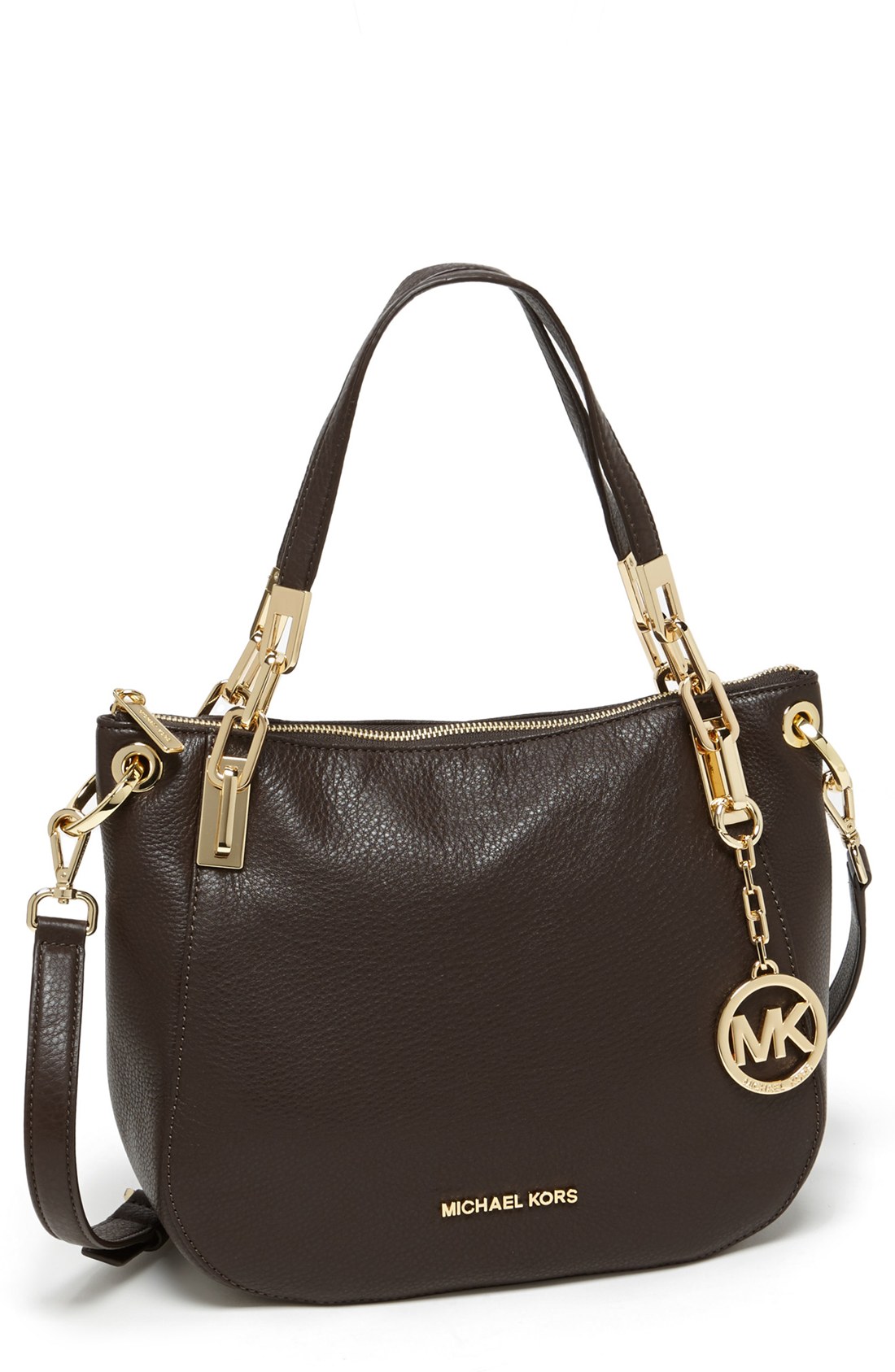 michael kors brooke medium suede shoulder bag