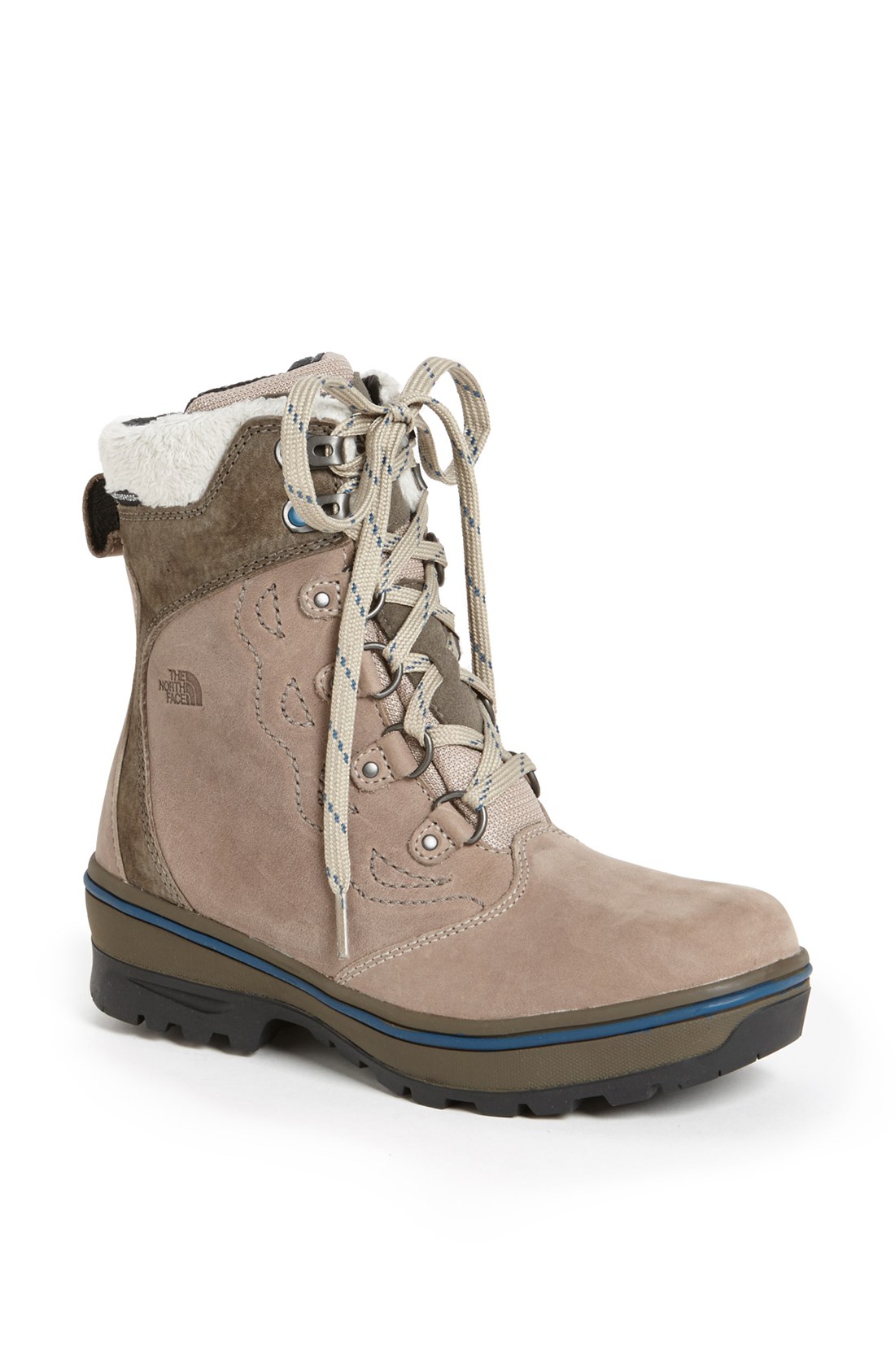The North Face Snowbreaker Waterproof Leather Boot in Khaki (Vintage