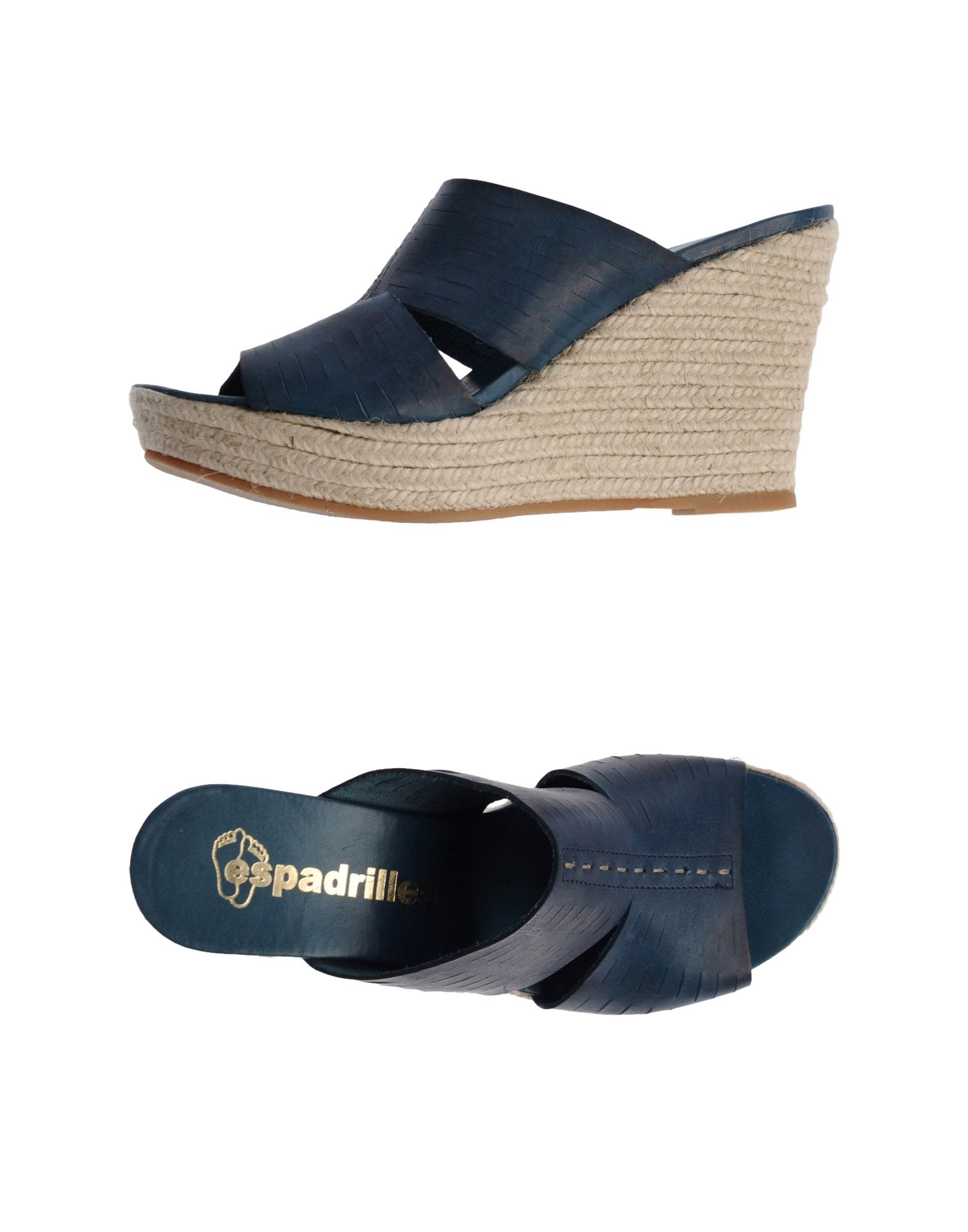 Espadrilles Wedge Sandals in Blue (Dark blue) | Lyst