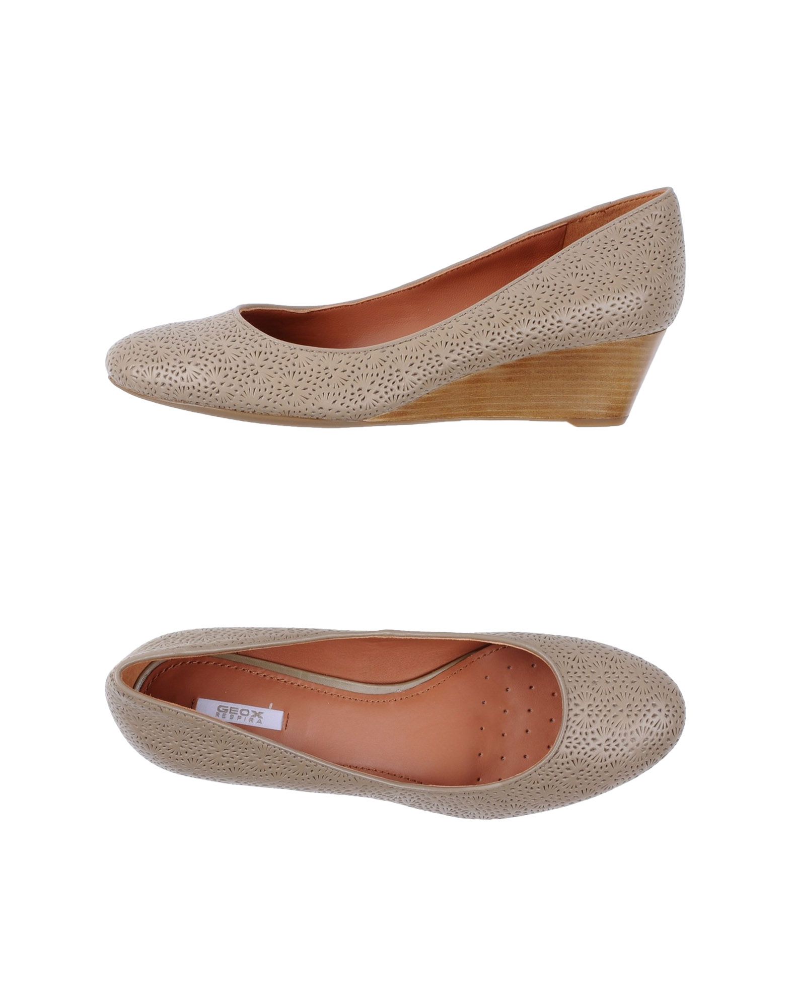geox tan wedges