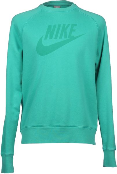 green retro nike sweatshirt