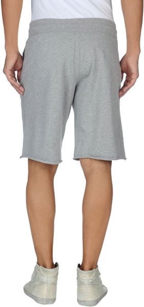 grey sweat shorts outfit mens