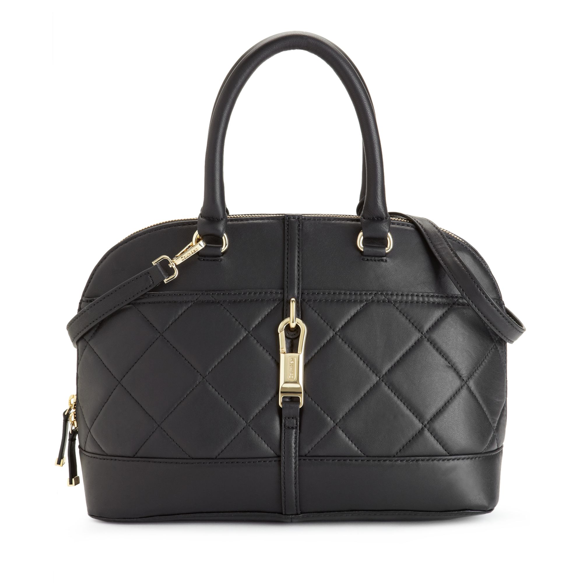 Calvin Klein Luxe Lamb Satchel in Black Lyst