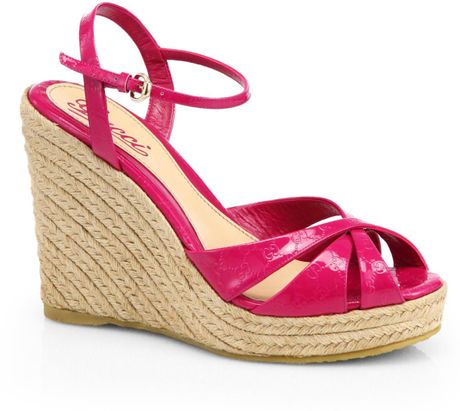 gucci pink espadrilles sandals