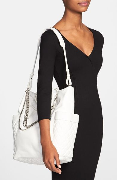 jimmy choo white tote