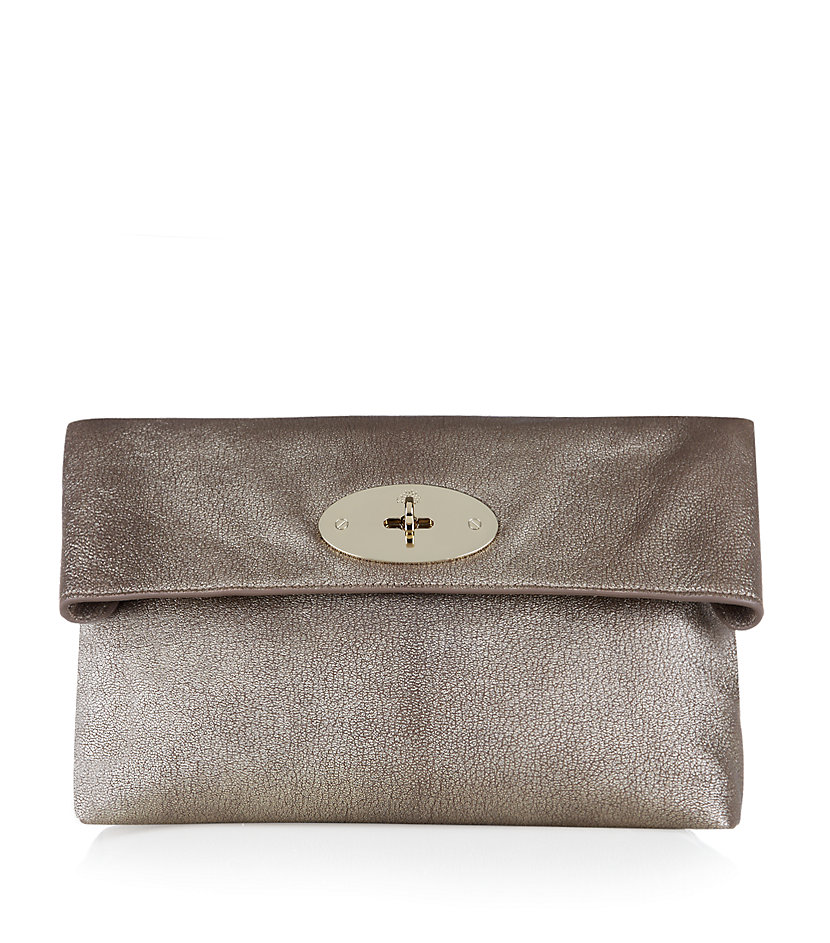 grey mulberry clutch bag