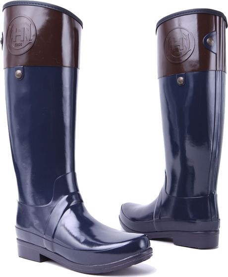 womens navy blue riding boots