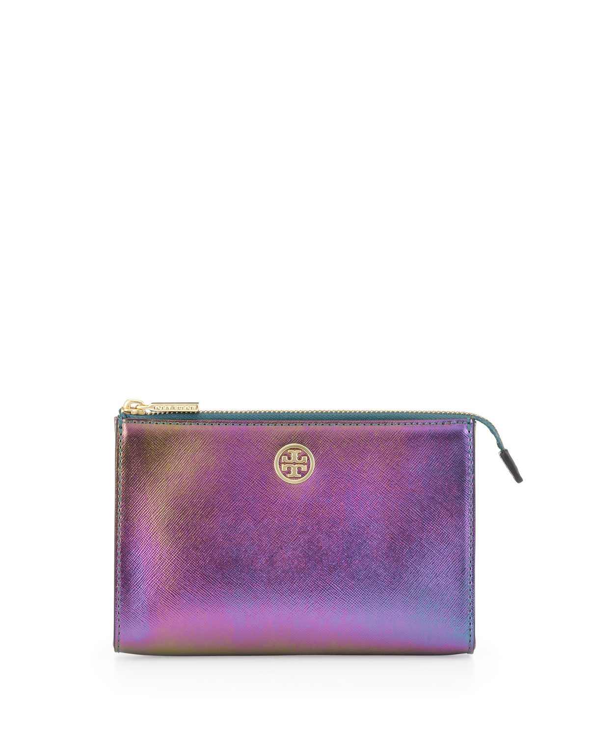Tory Burch Robinson Hologram Cosmetic Case Purple Tory Burch Robinson Hologram Cosmetic Case Purple