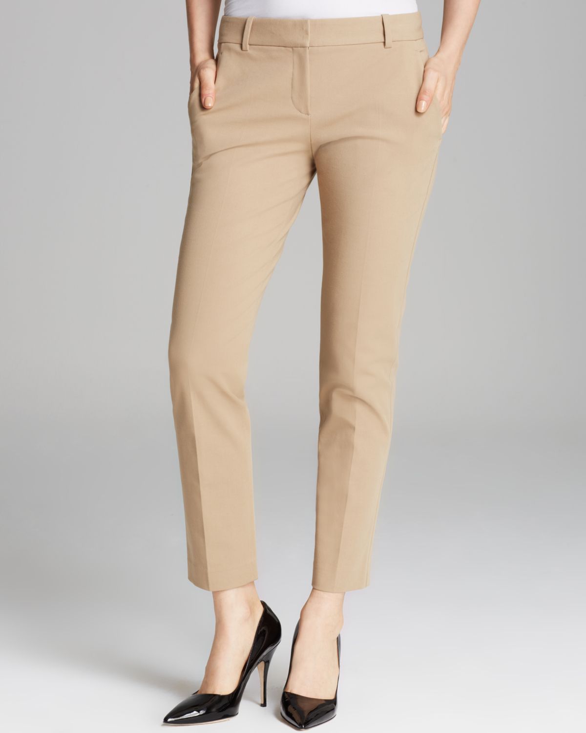 Theory Testra Checklist Pants in Khaki (Tan Khaki) | Lyst