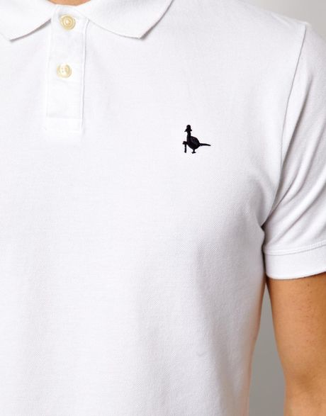 Jack Wills Polo with Pheasant Logo in White for Men (Opticwhite) | Lyst