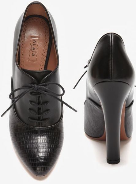 lace up oxford bootie