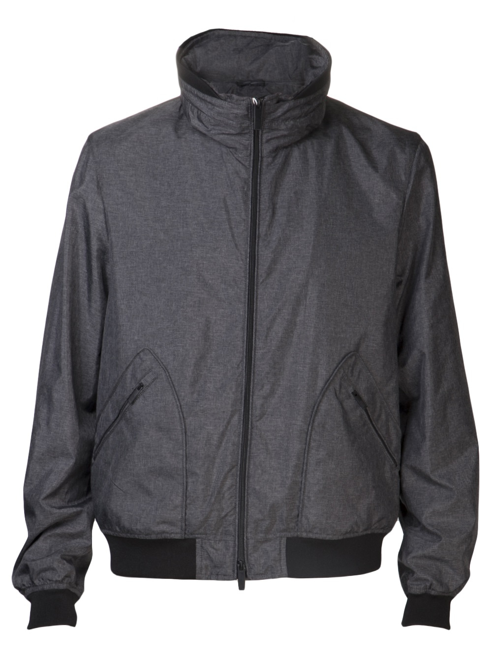 Armani Two Way Zip Jacket in Gray for Men (grey) Lyst