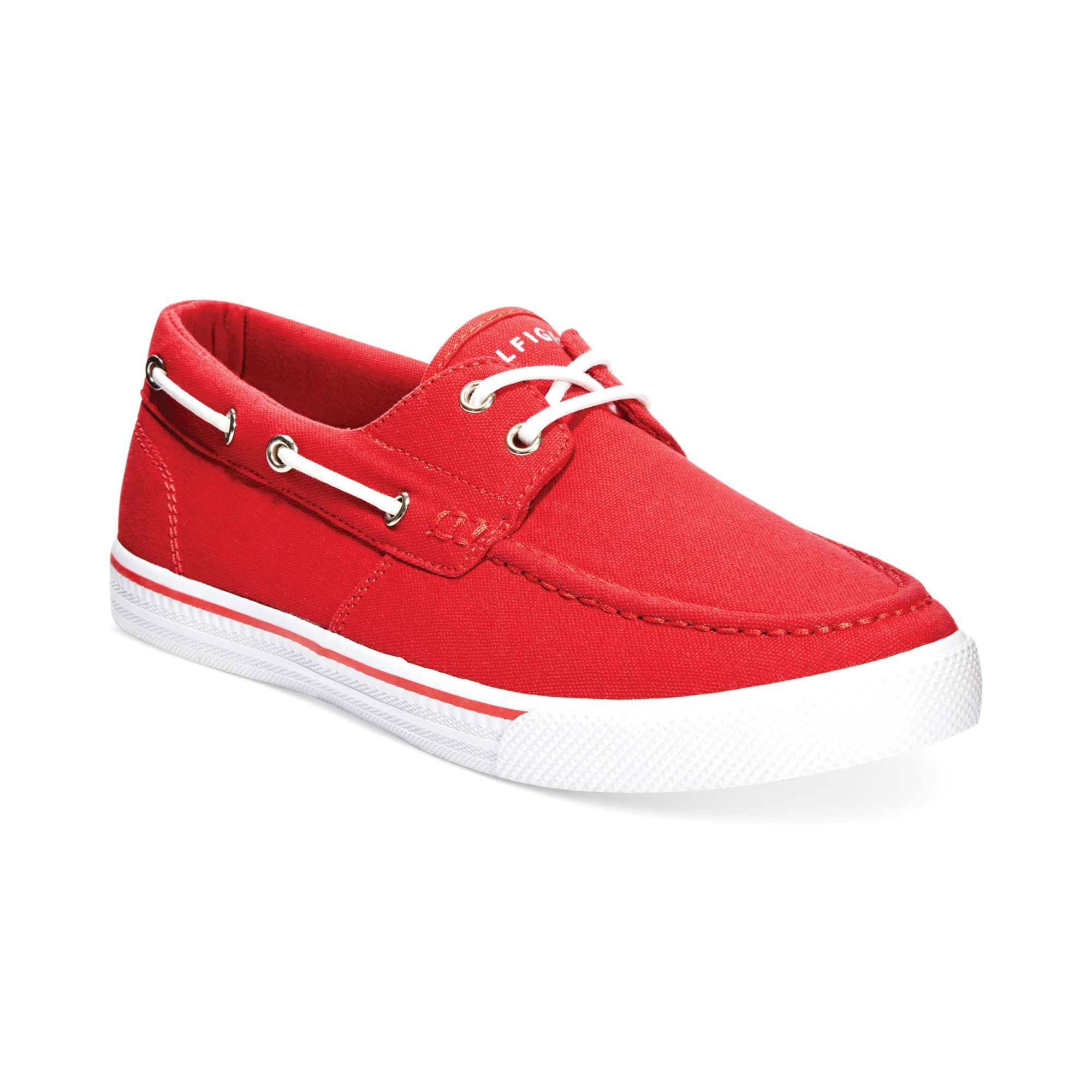 Tommy Hilfiger Roberto Boat Shoes in Red for Men Lyst