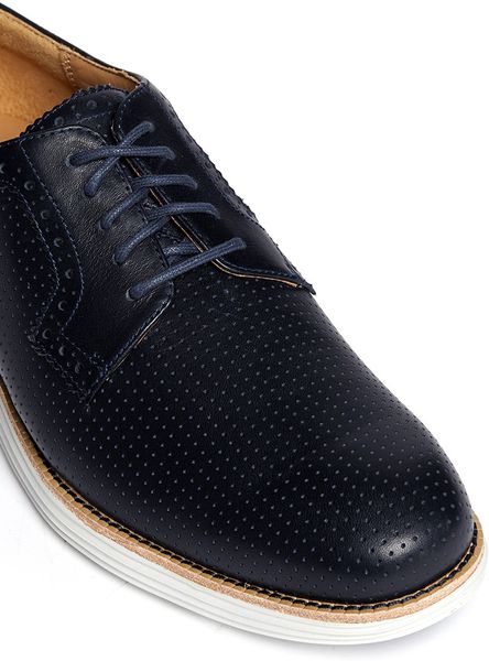 cole haan lunargrand blue suede