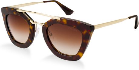 Prada Pr 09qs in Brown (TORTOISE BROWN/BROWN) - Lyst