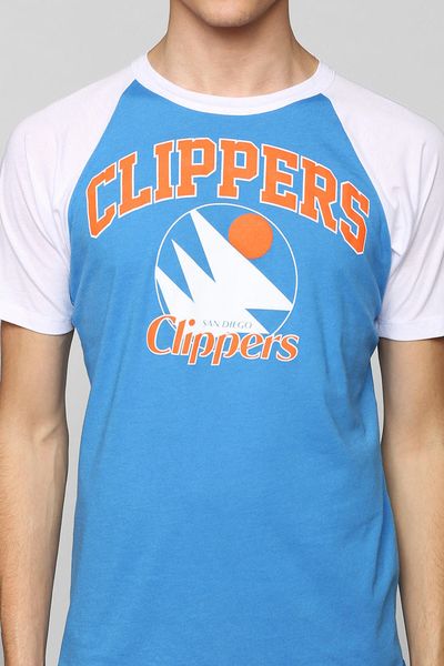 Urban Outfitters Nba San Diego Clippers Raglan Tee in Blue for Men ...