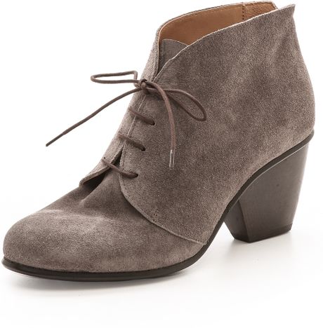 tan suede flat booties