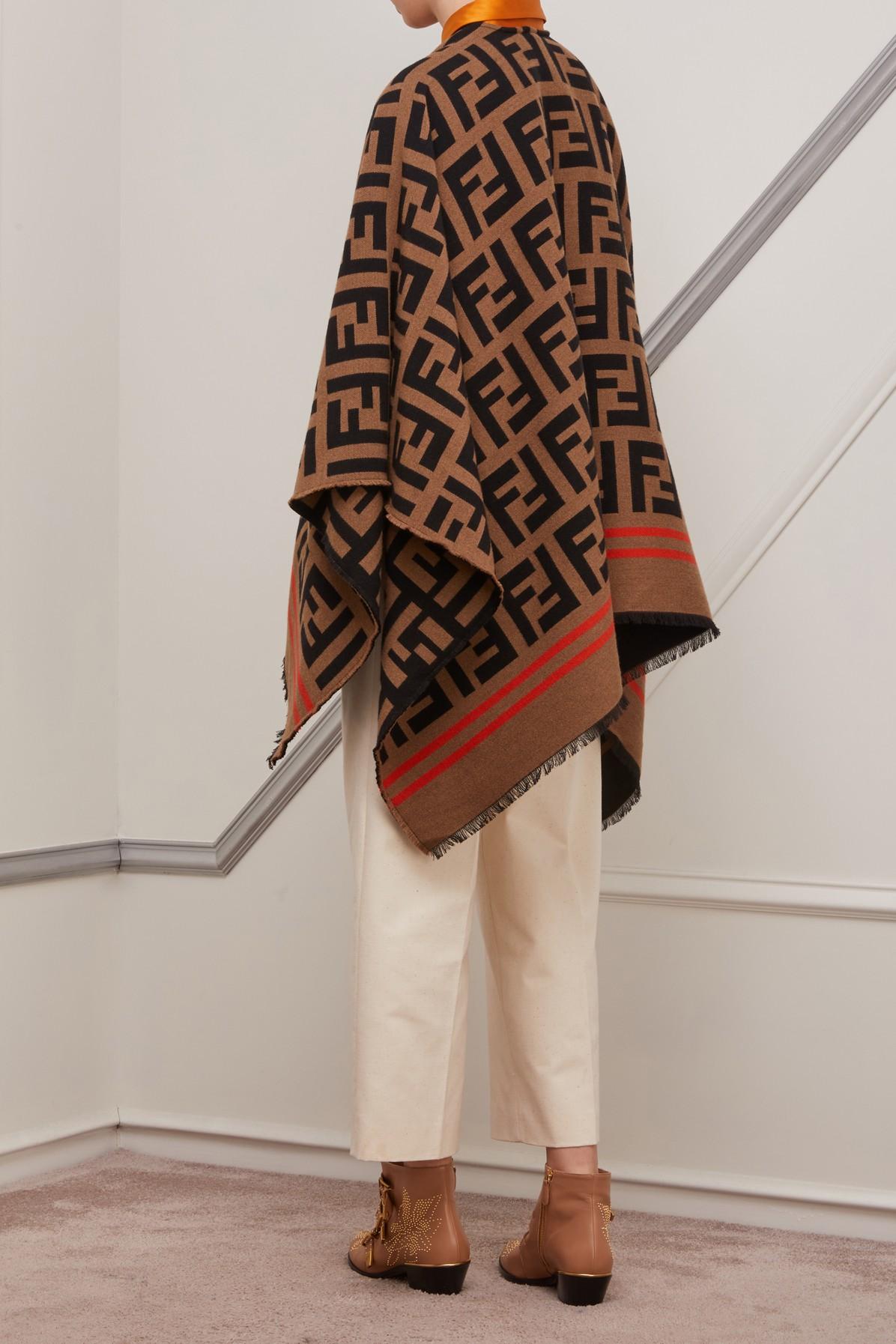 Fendi Ff Poncho Lyst