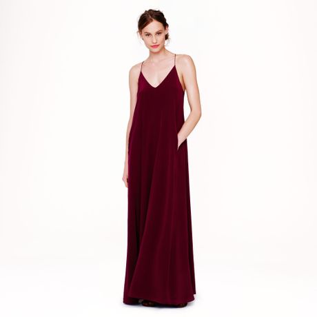 crew Collection Silk Maxi-dress in Red (pinot noir) crew Collection Silk Maxi-dress in Red (pinot noir)