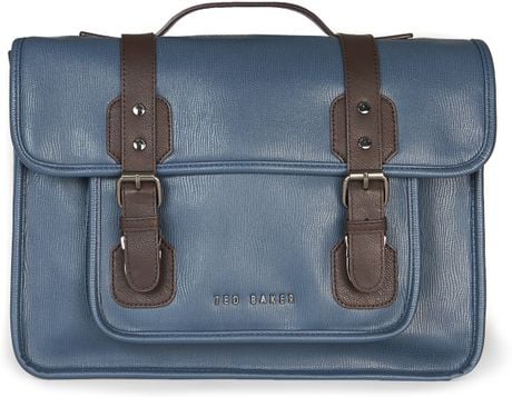 Ted Baker Electric Blue Satchel Bag in Blue for Men | Lyst