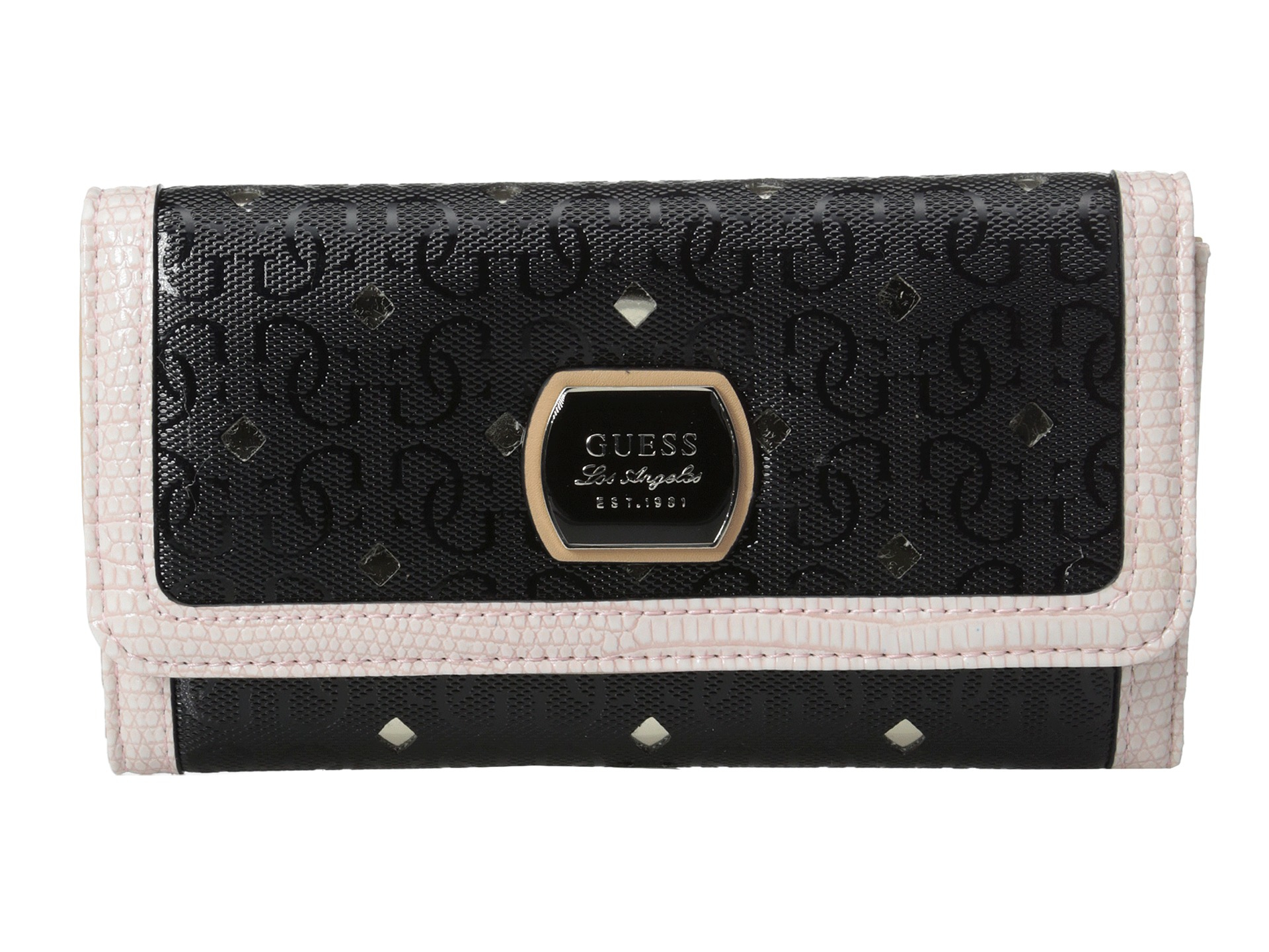 Guess Hula Girl Slim Clutch in Black Lyst