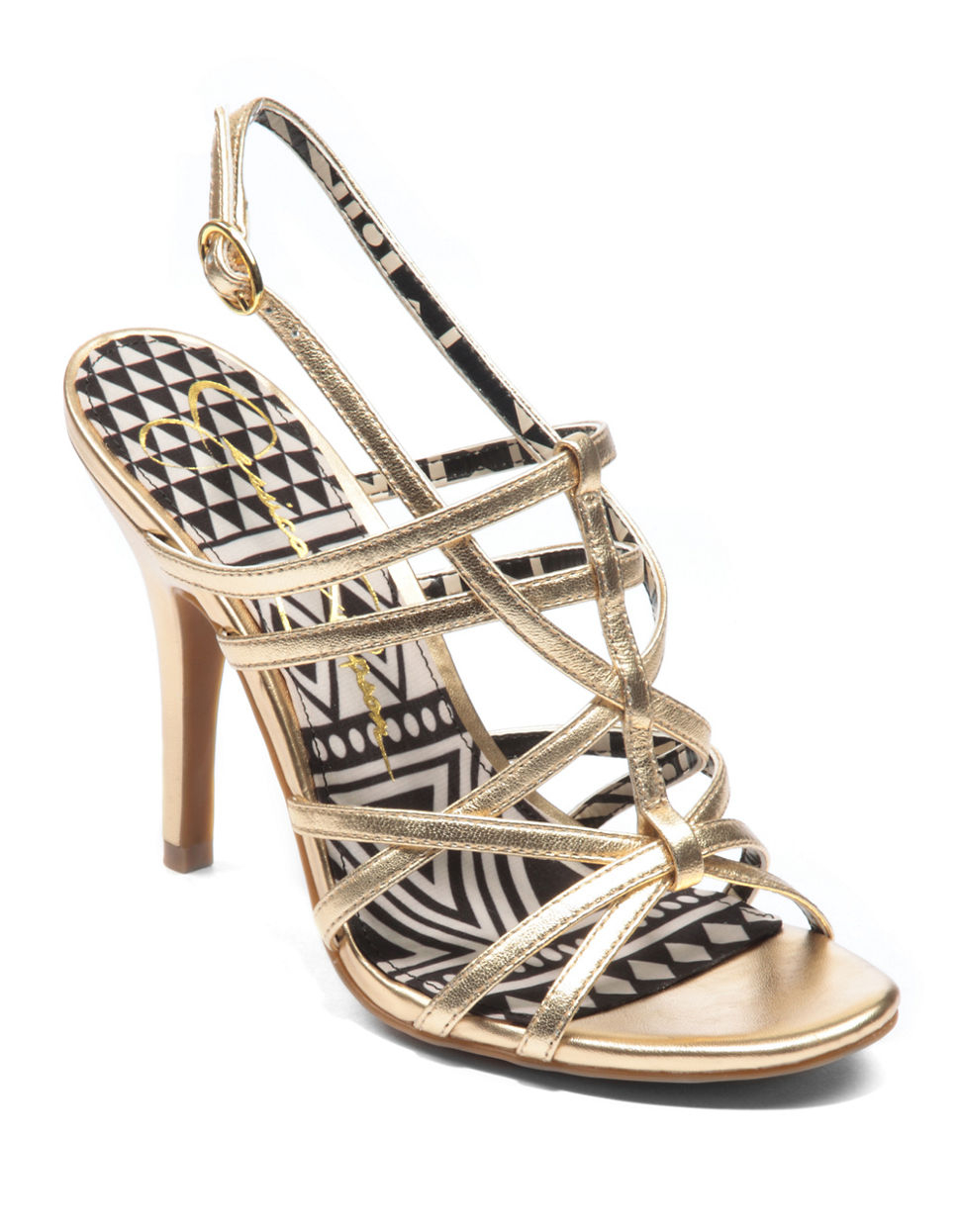 jessica simpson gold flat sandals